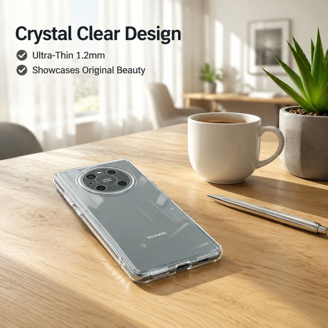 Simple and Transparent Phone Case Suitable for Huawei Mate80Promax, Honor 400, Anti-Drop Nova14, Nic