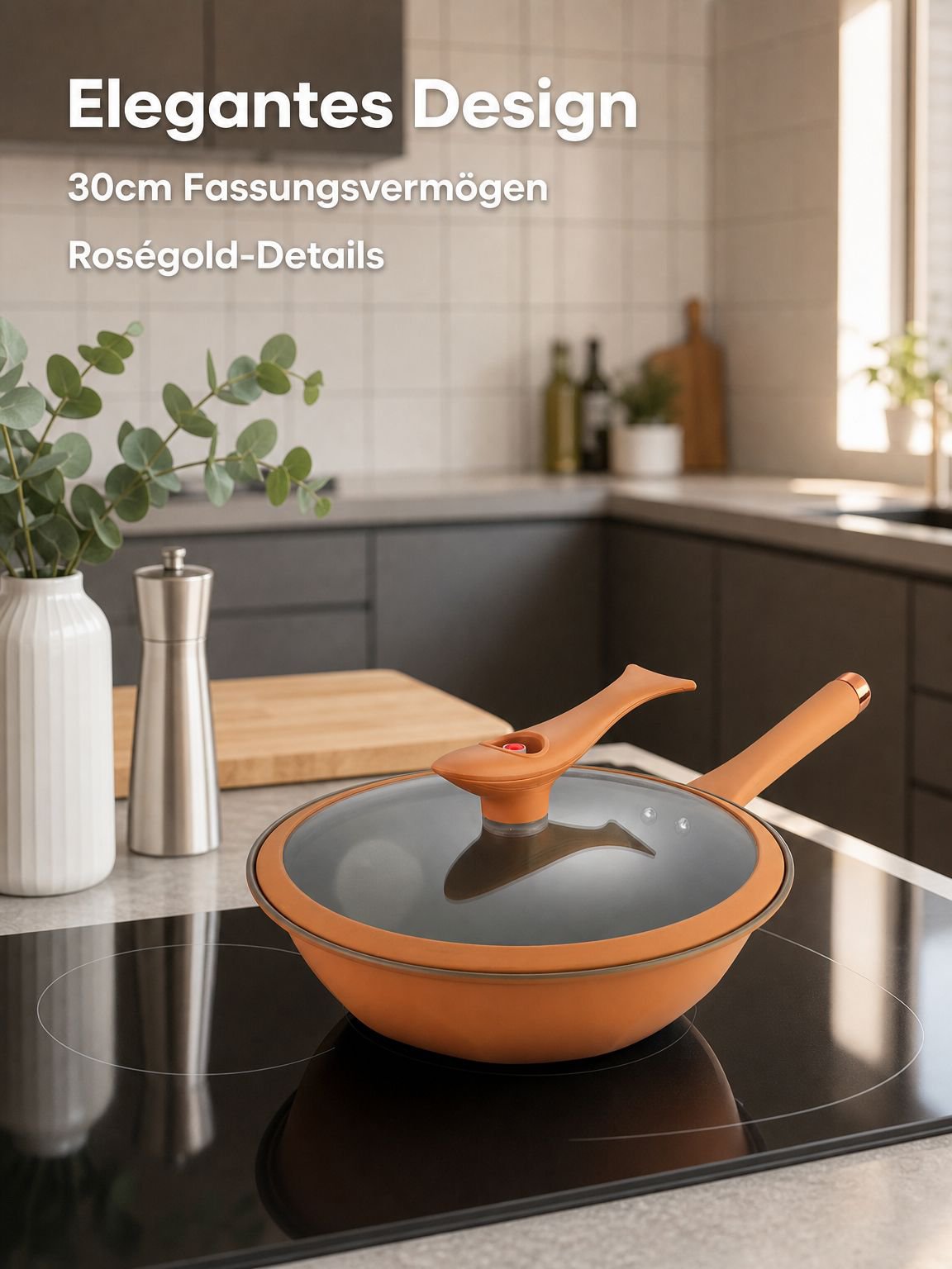 Titan Mikropresse Ton Antihaft-Gesundheit Topf