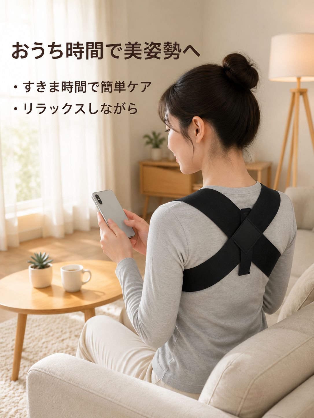 肩開き姿勢矯正ベルト