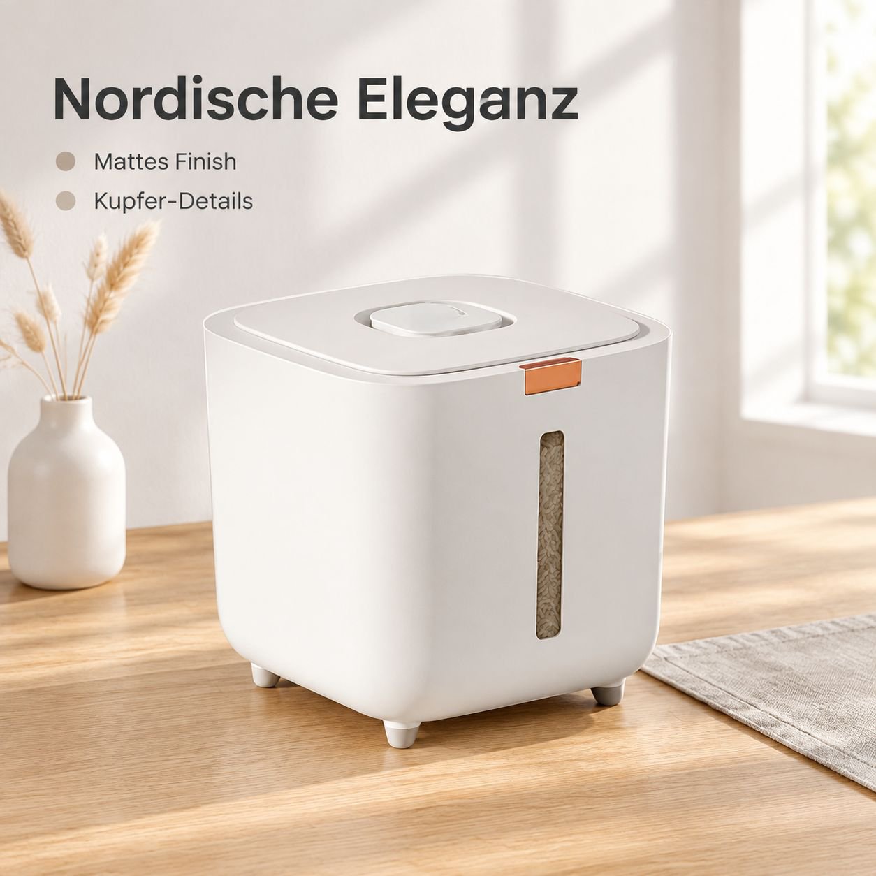 Luftdichter Reisbehälter Lebensmittelqualität Reisbox Vorratsdose für Mehl Küche