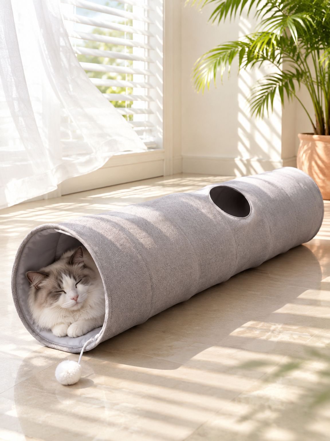 Túnel de juego plegable para gatos y mascotas