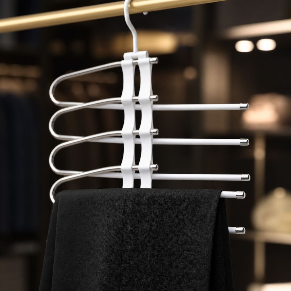 Perchero organizador mágico para pantalones de uso doméstico, multifuncional