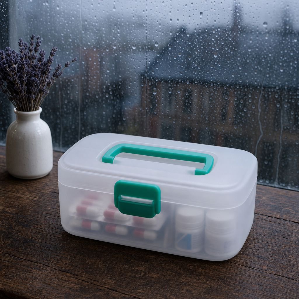Travel-friendly pill case for daily medication