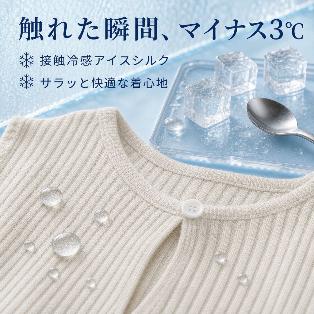 レディース アイスシルクニット バックレス ノースリーブ トップ