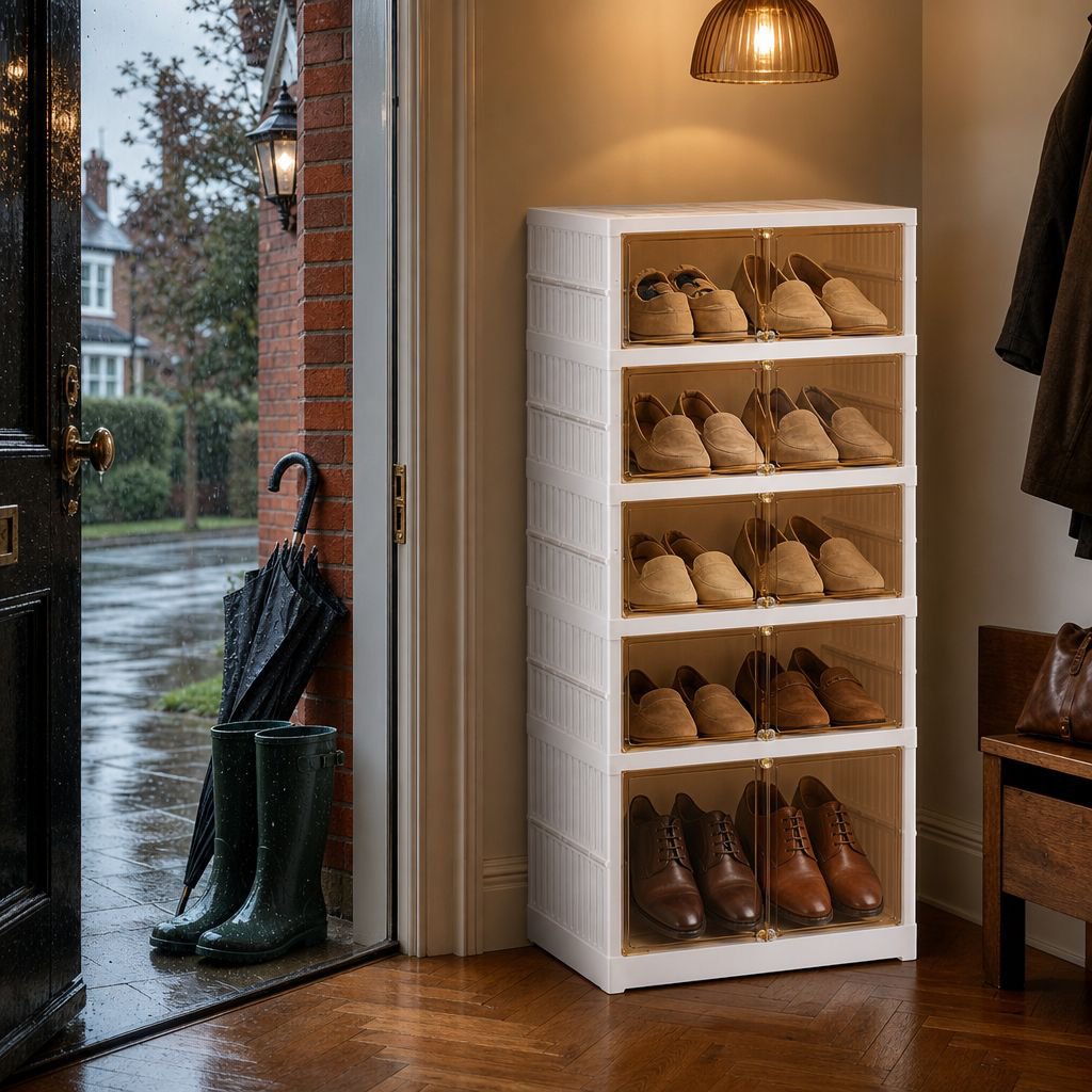 durable transparent acrylic shoe organizer