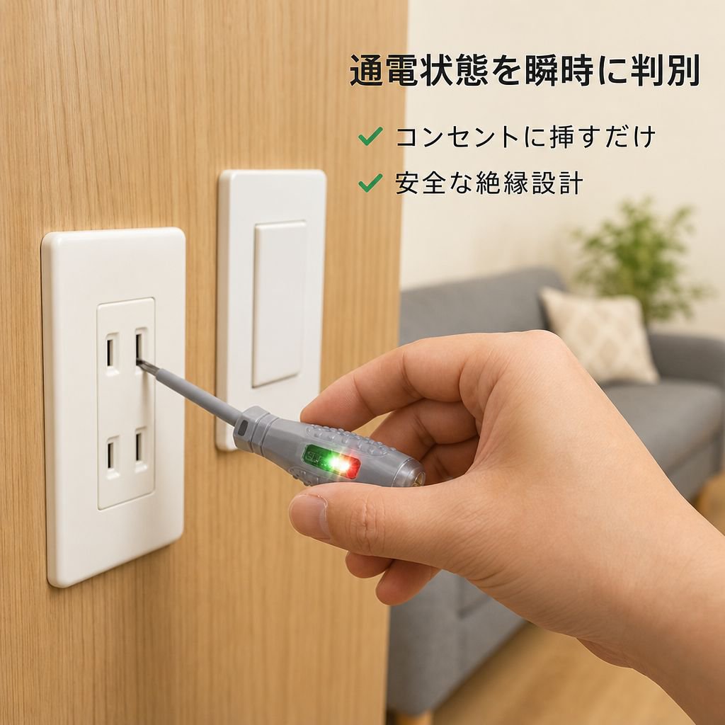 電工専用検出電気ペン ダブルライト断線テストドライバー ゼロファイア感応電気ペン