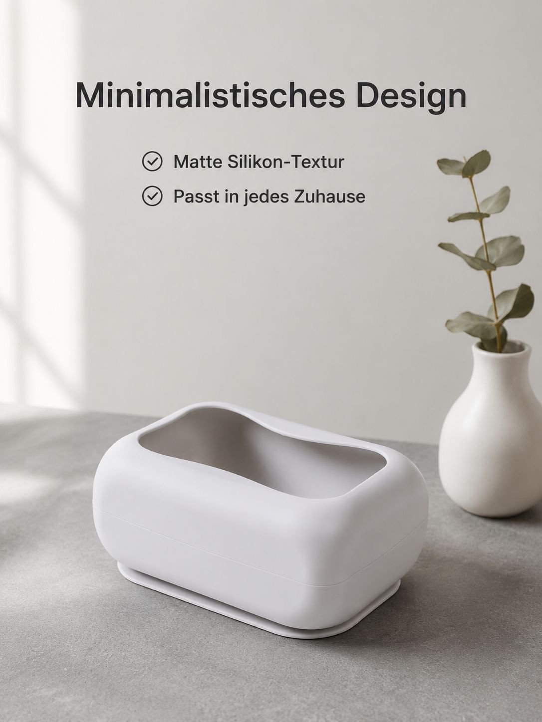 Multifunktionale Silikon-Taschentuchbox mit Saugnapf