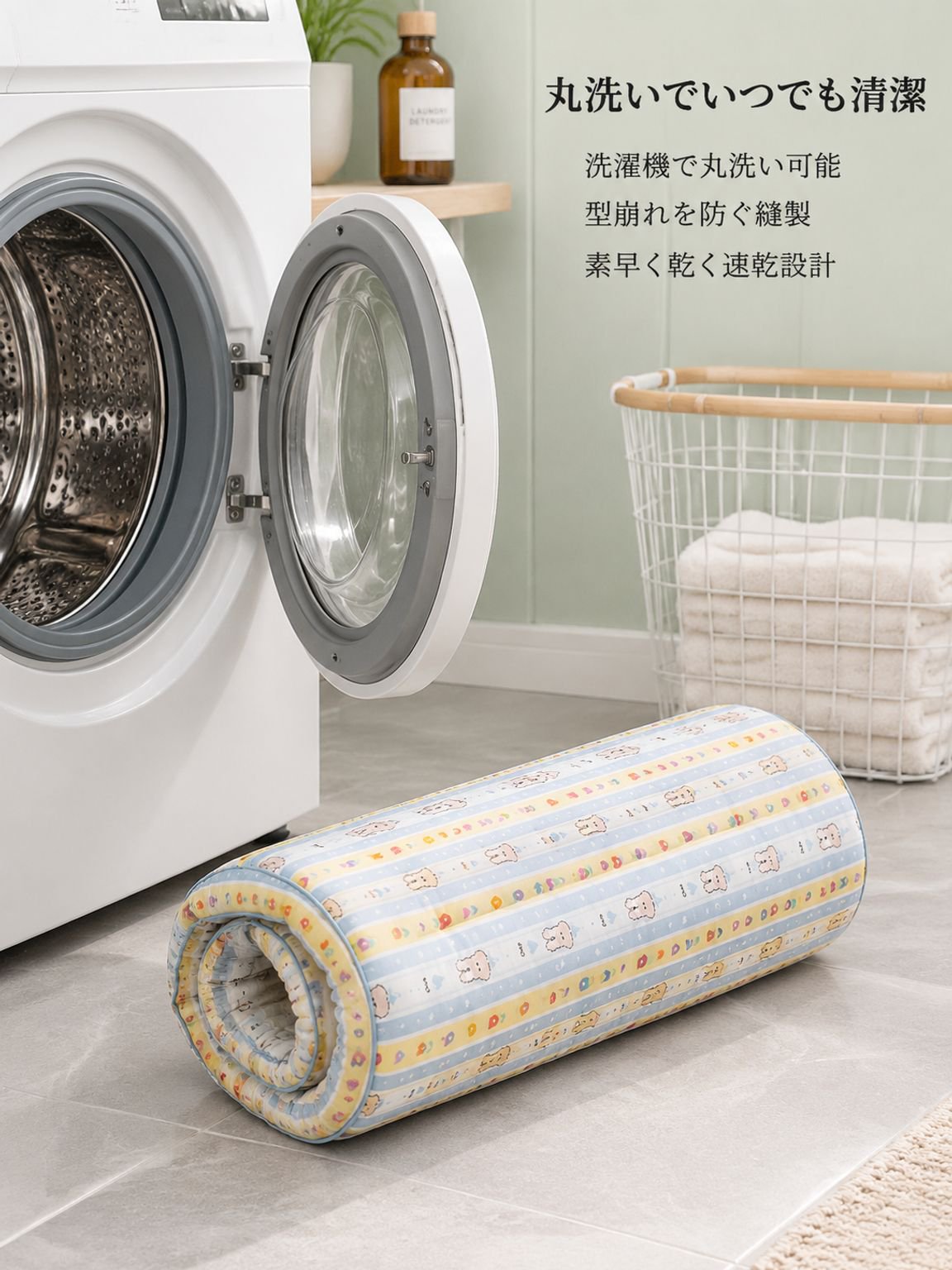 ペット用ベッドマット 防水仕様 通気性のある洗えるマット 四季対応