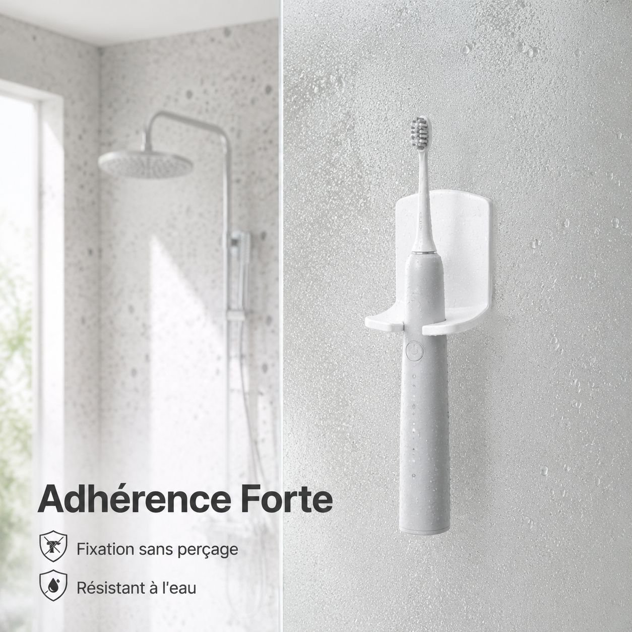 Porte-brosse à dents minimaliste sans perçage