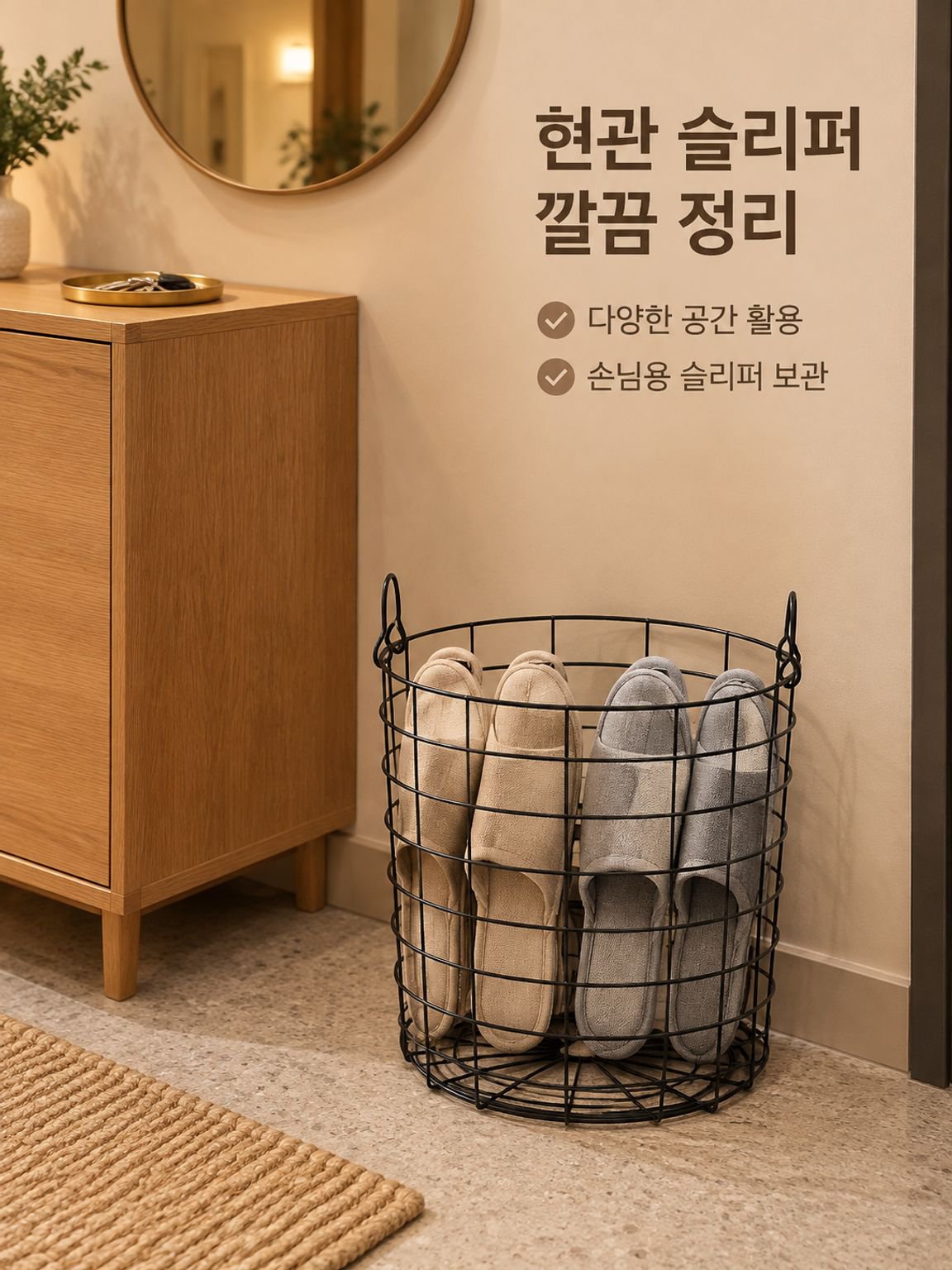 철제 수납 바구니