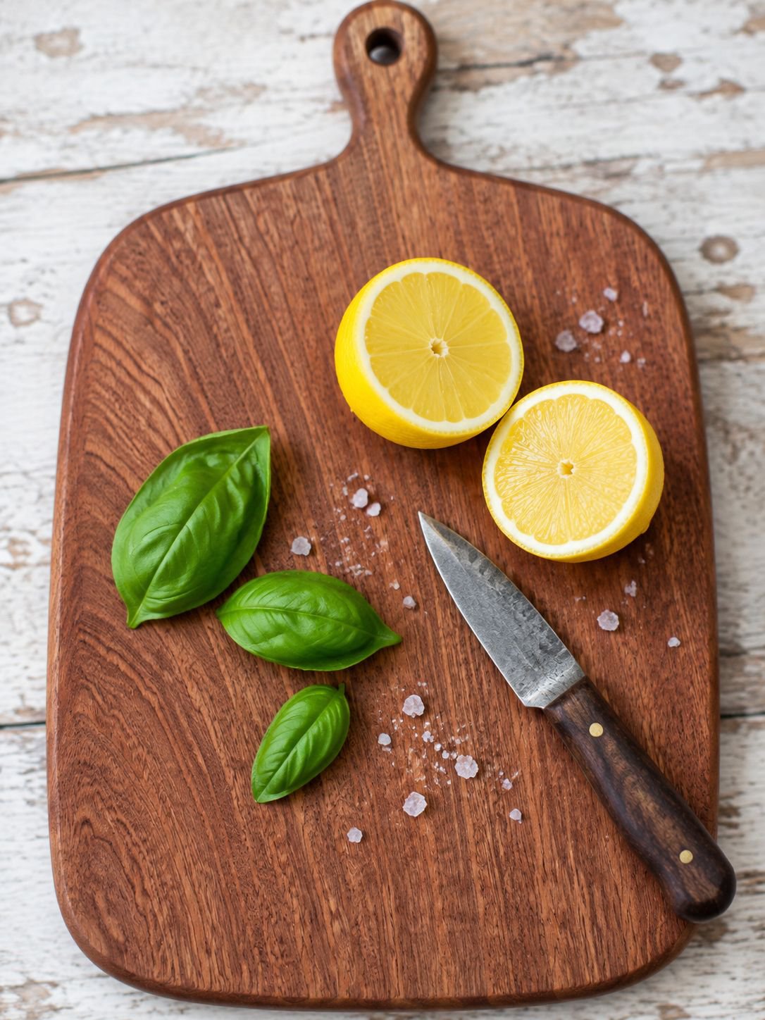 Tabla de cocina de ébano para preparar alimentos