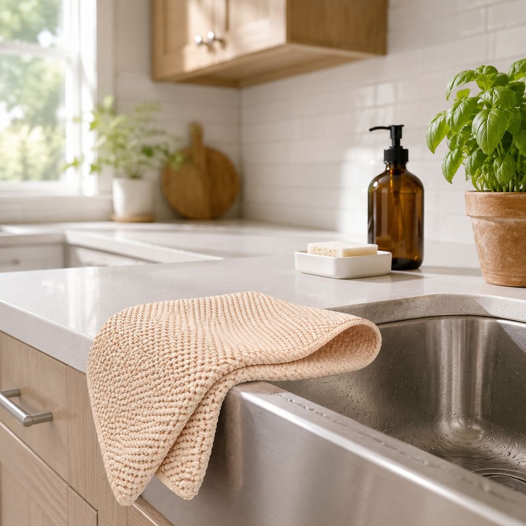 Corn kernel cleaning cloth, special cleaning towel, scouring pad, thick absorbent microfiber dishclo