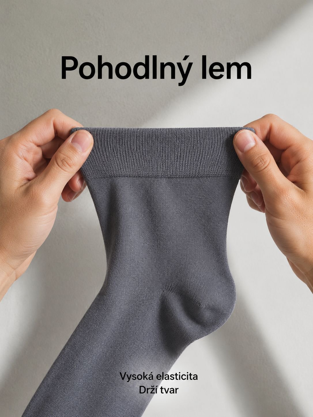 Pánské tenké středně vysoké ponožky