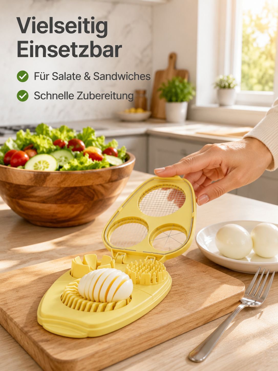 3-in-1 Eier Schneider für den Hausgebrauch