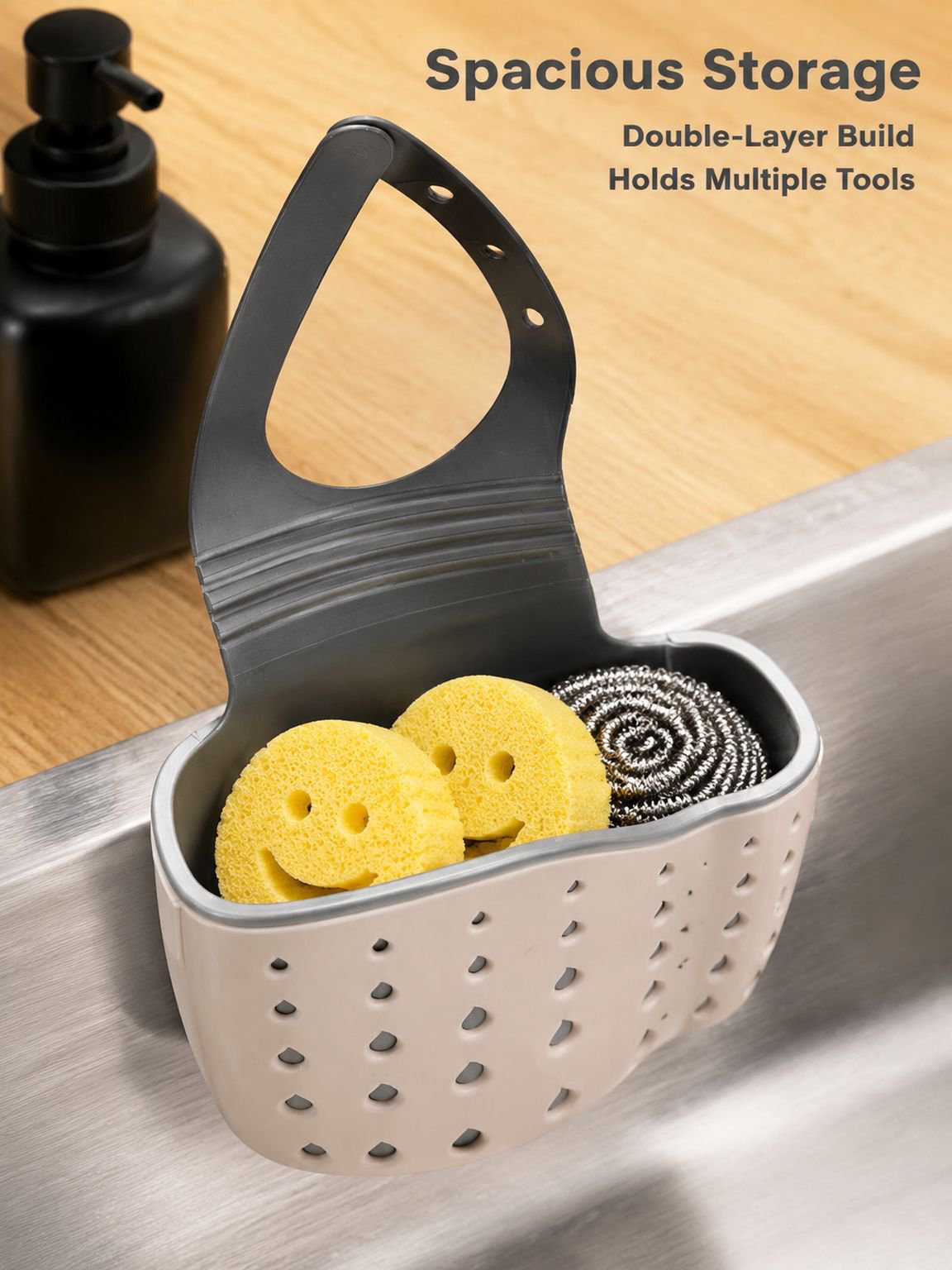 No-Drill Sink Caddy Organizer