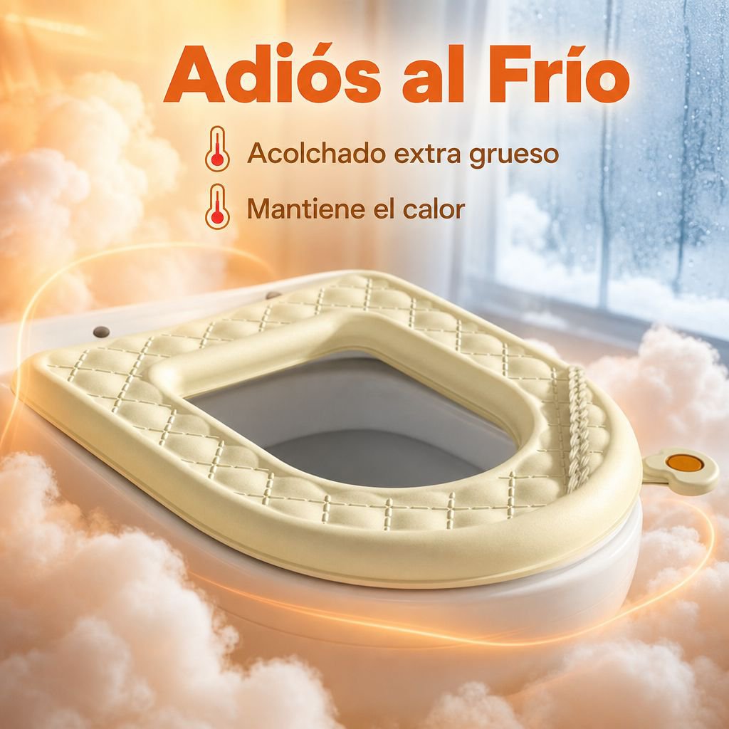 Cojín de inodoro aromático, grueso, impermeable, lavable, con mango, apto para todo el año