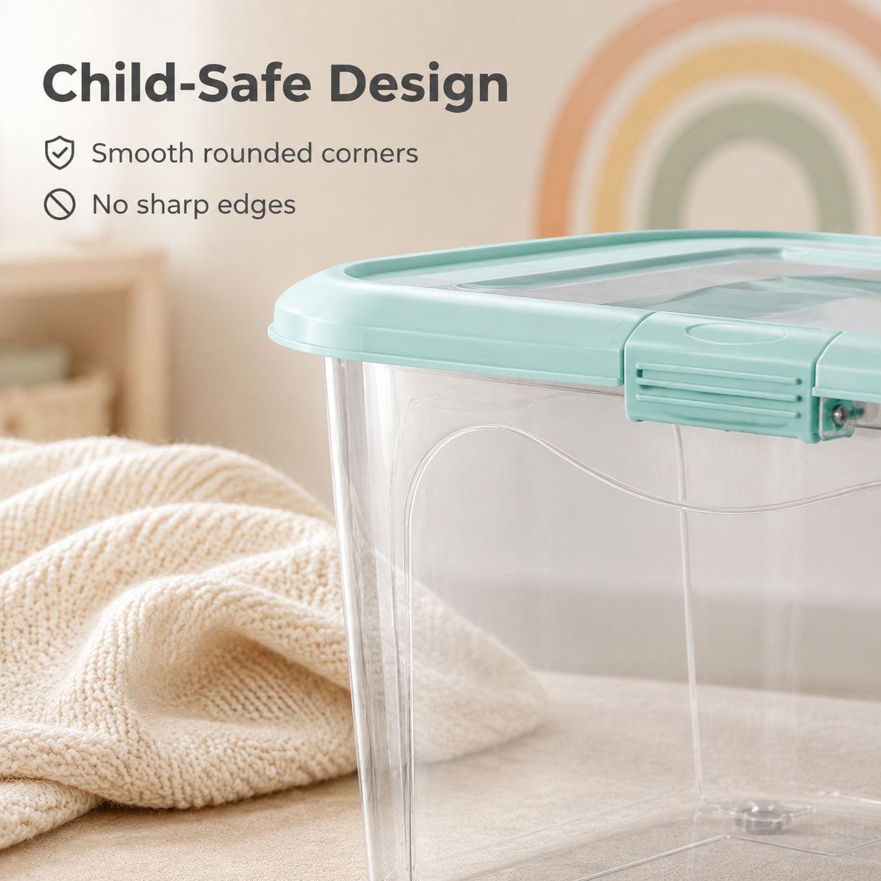 Extra Large Plastic Storage Box for Toys