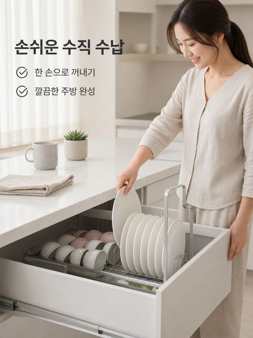 304 스테인리스 주방 식기 그릇 정리 선반