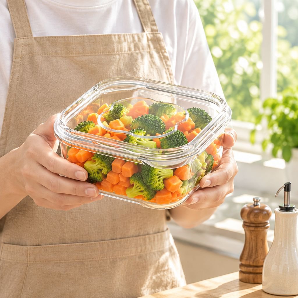 Stackable food storage containers for organized pantry