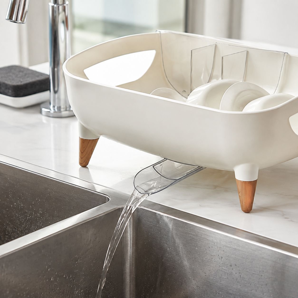 Light Luxury and Practical Kitchen Drain Rack