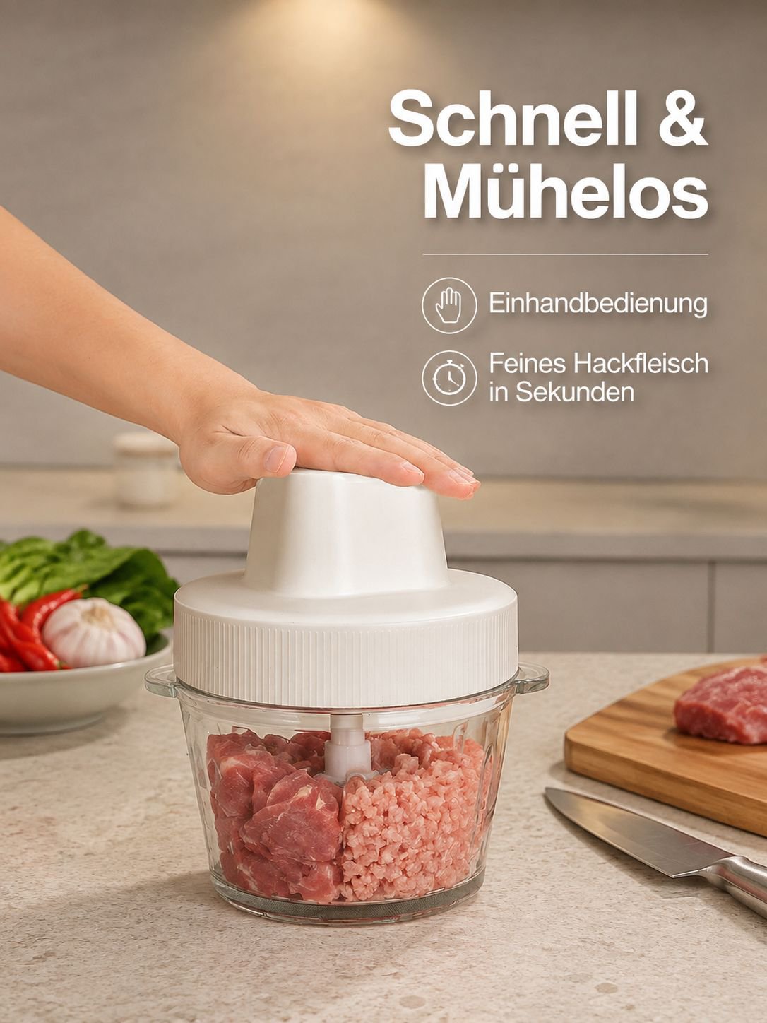 Elektrischer Fleischmixer für die Küche