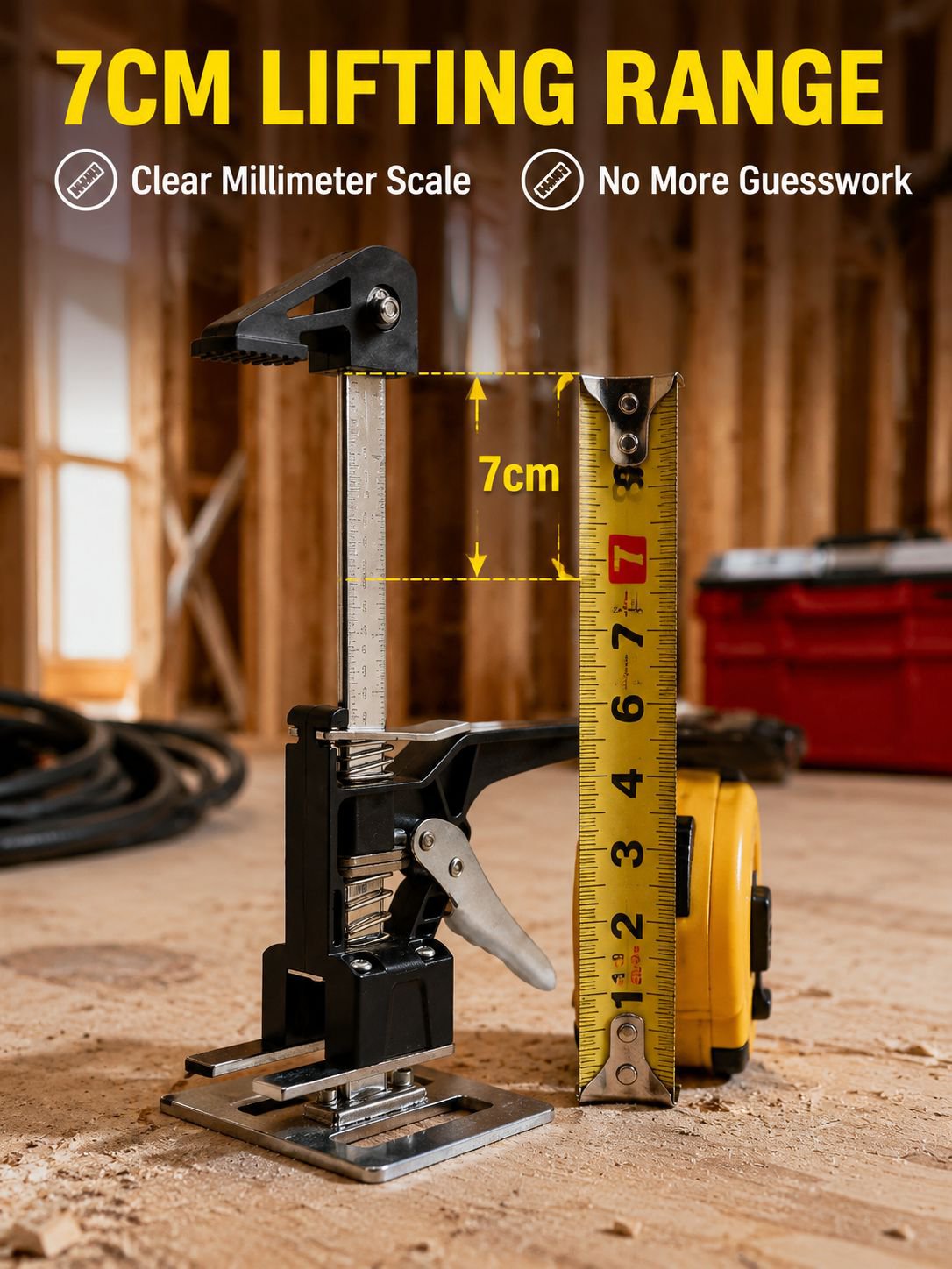 Mini jack stand tool, manual jack, furniture lifting tool, trailer jack, maximum load capacity 220 k