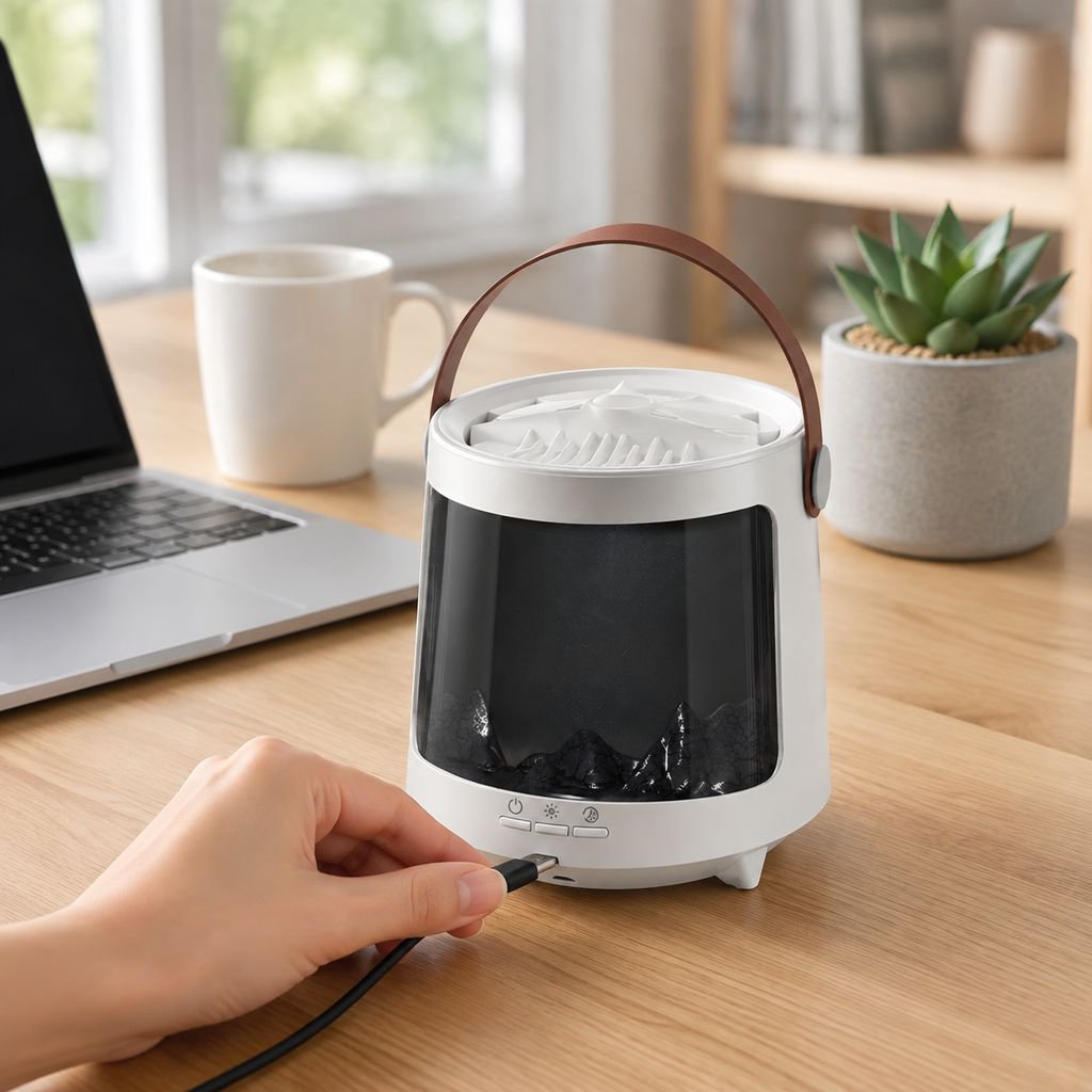 Aroma Diffuser with Colorful Flame Effect