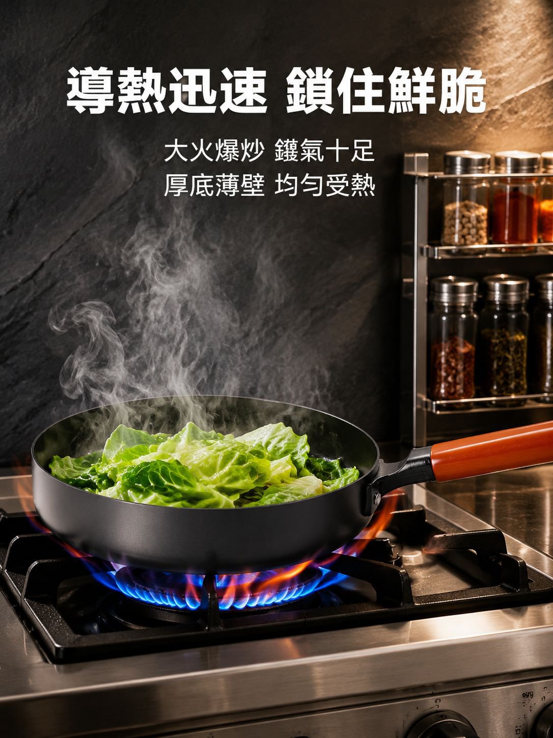 0塗層氮化高精度精鐵平底鍋