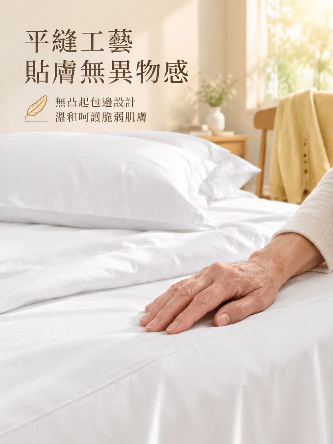 醫院床用純棉單人床單及枕套組合