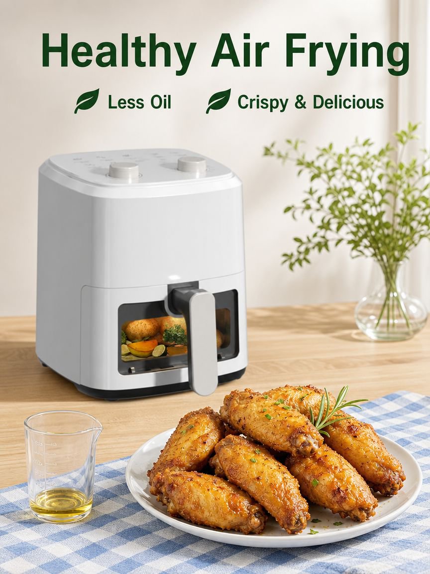 Home Visual Large Capacity Mechanical Air Fryer