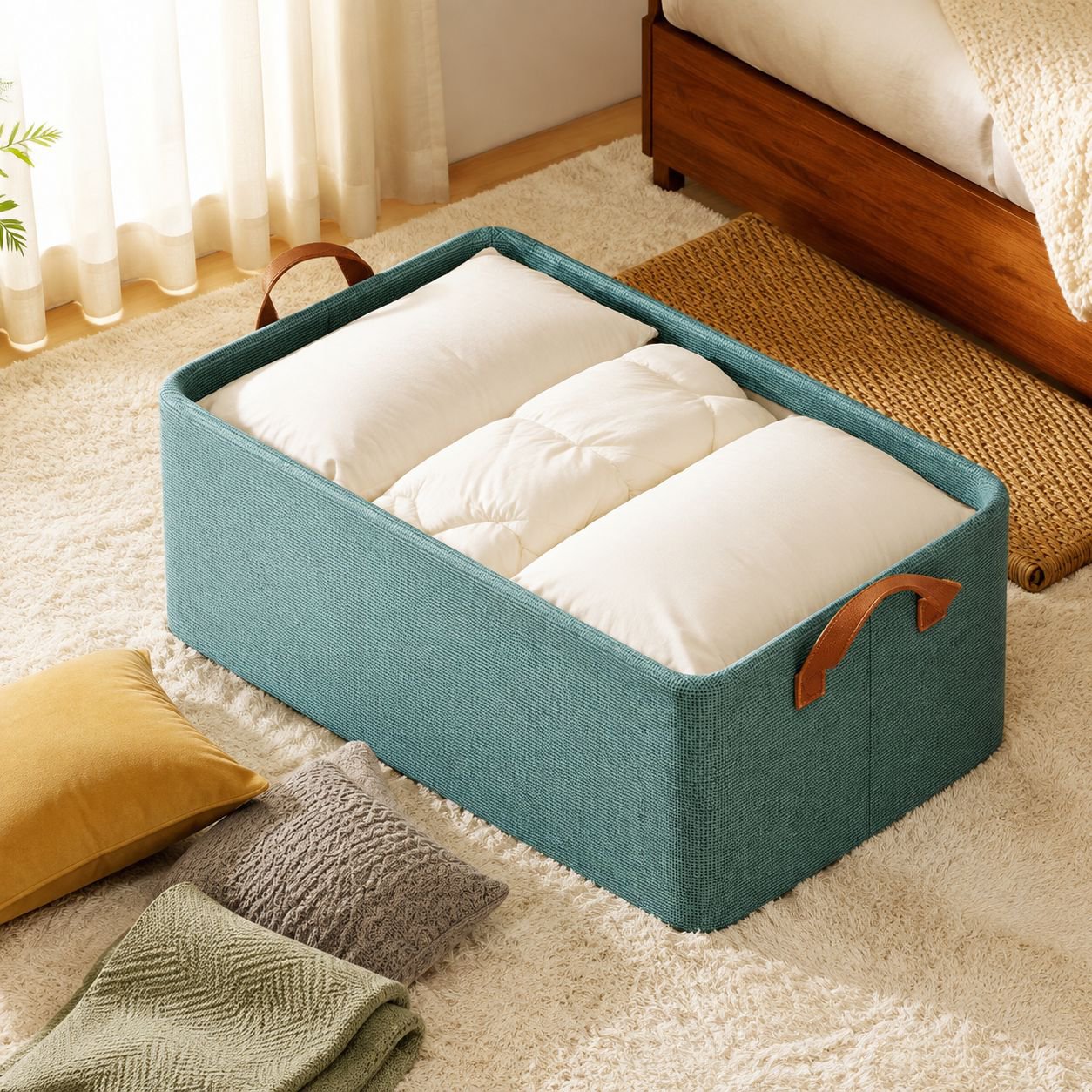 Cesta resistente ideal para ropa y juguetes