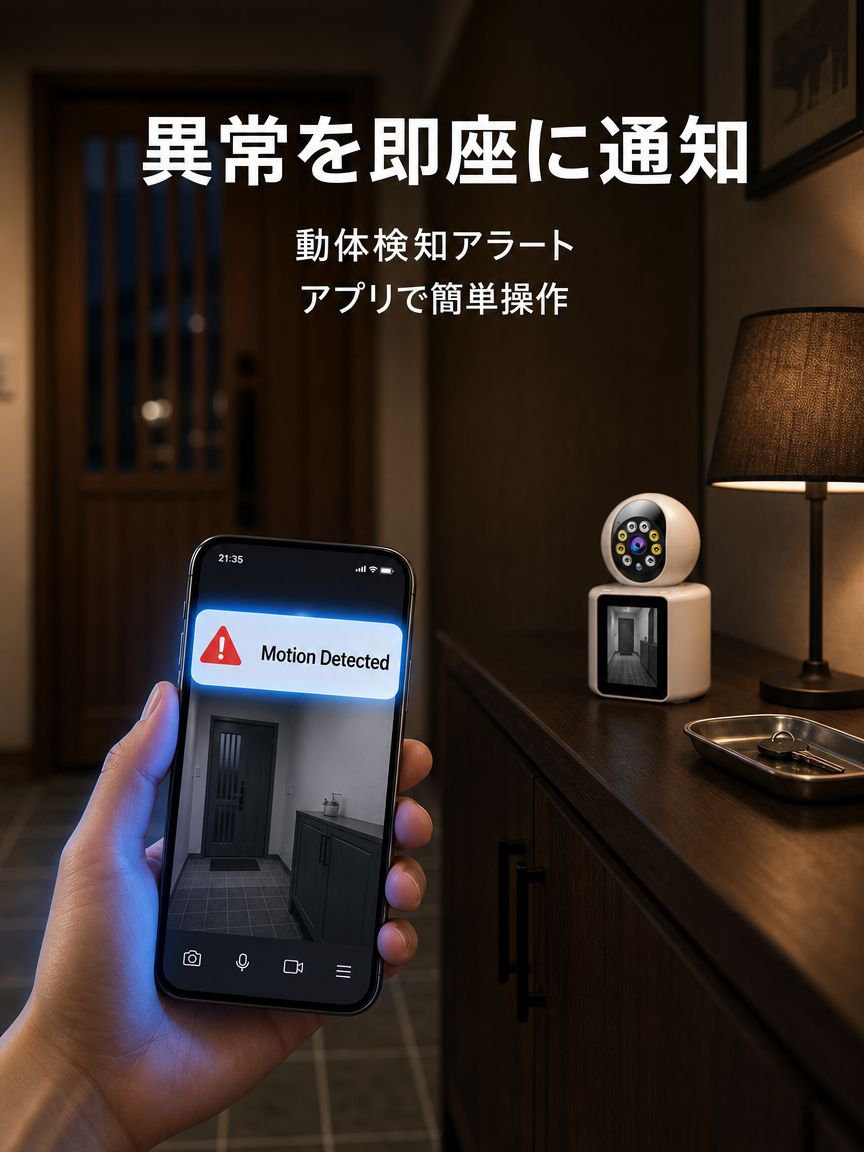 自宅の防犯カメラを遠隔監視する