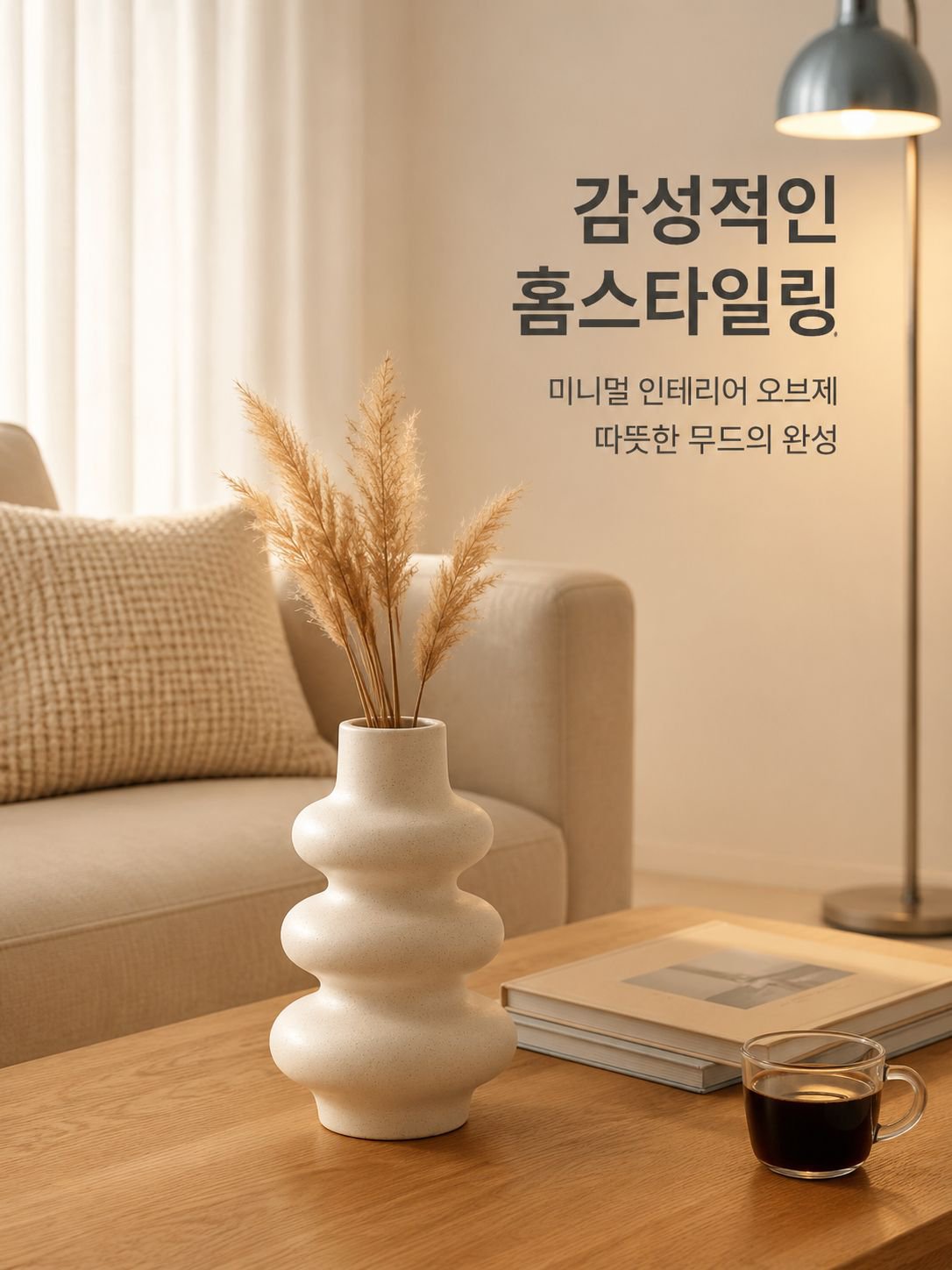 세라믹 무광 화병
