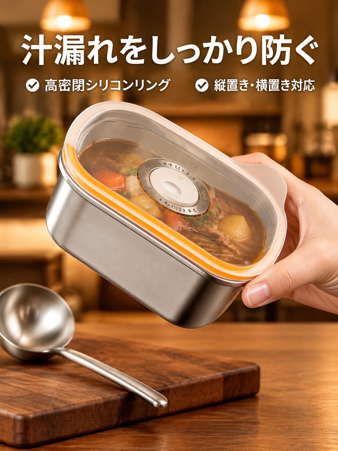 食品グレードステンレス製密閉容器
