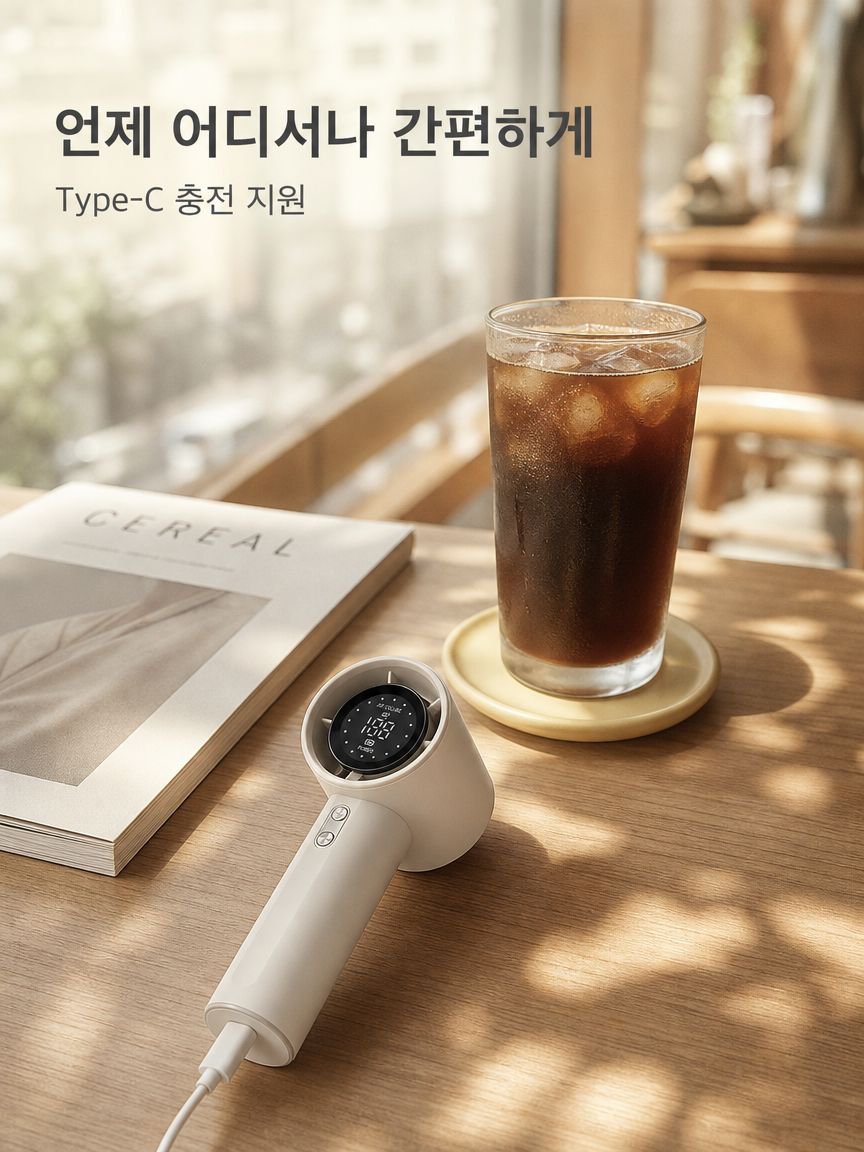 고속 휴대용 핸디 선풍기