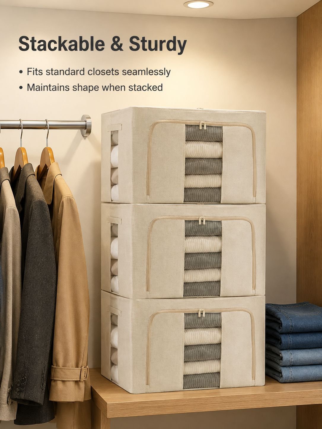 New Cotton Linen Storage Box