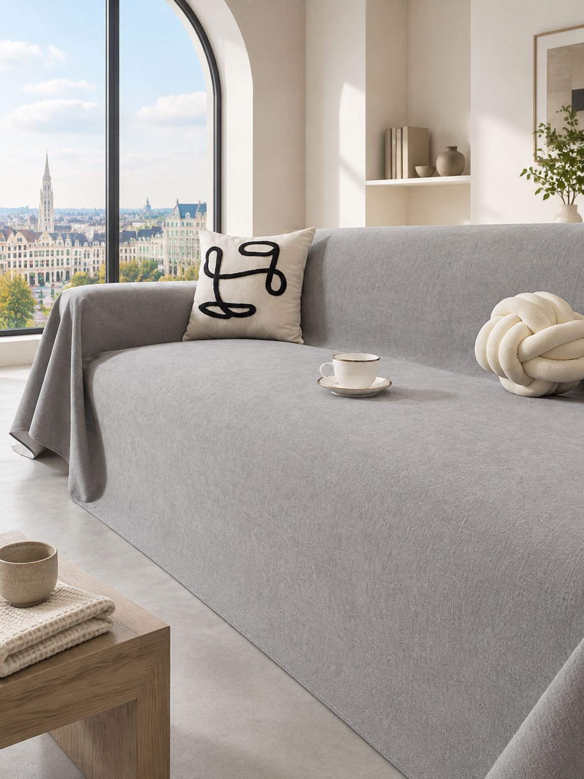 Housse de canapé anti-griffures de chat