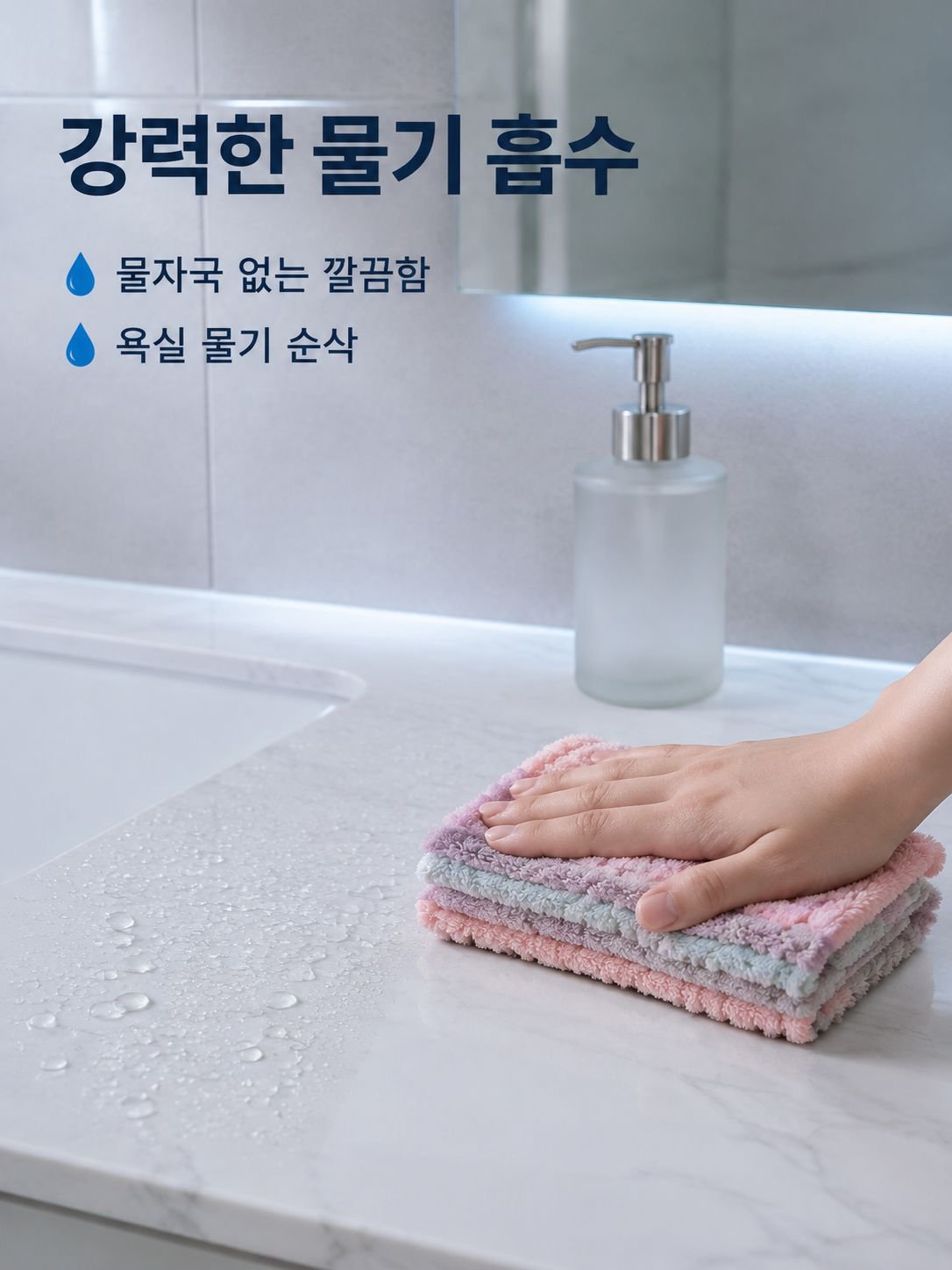 코랄 극세사 청소 타월