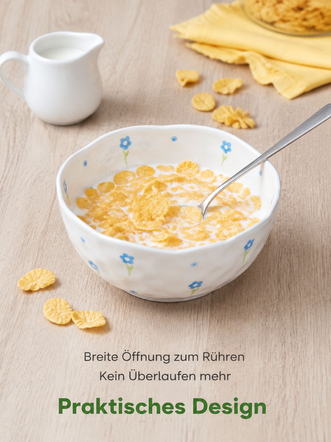 Handbemaltes, kreativ geformtes Keramikgeschirr
