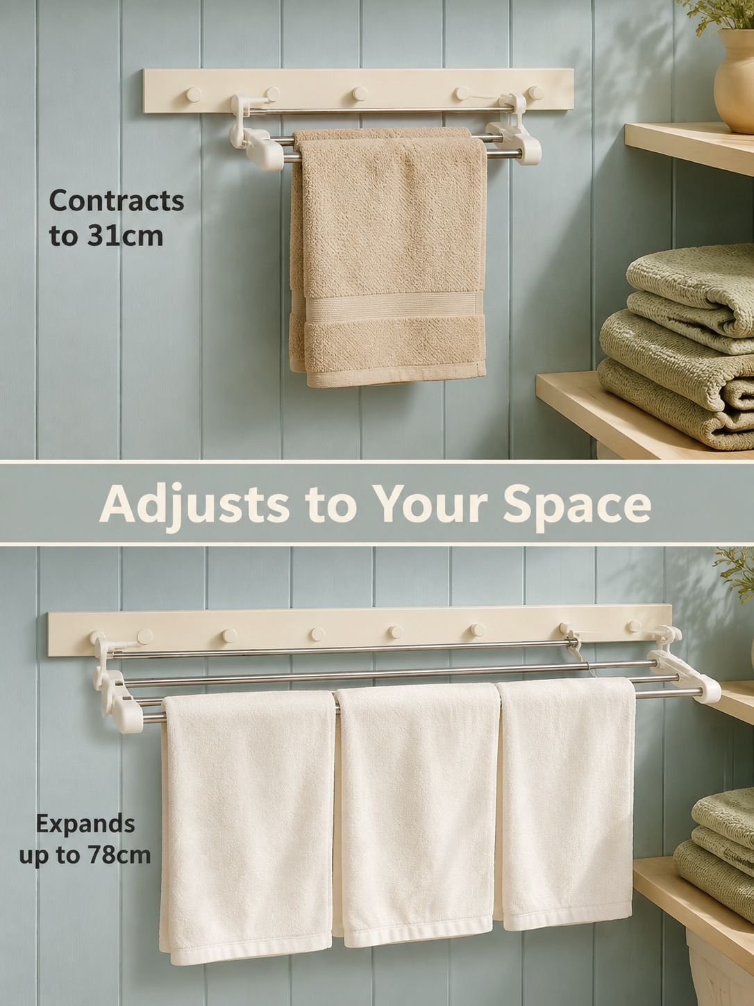 Multifunctional drying rack with foldable design