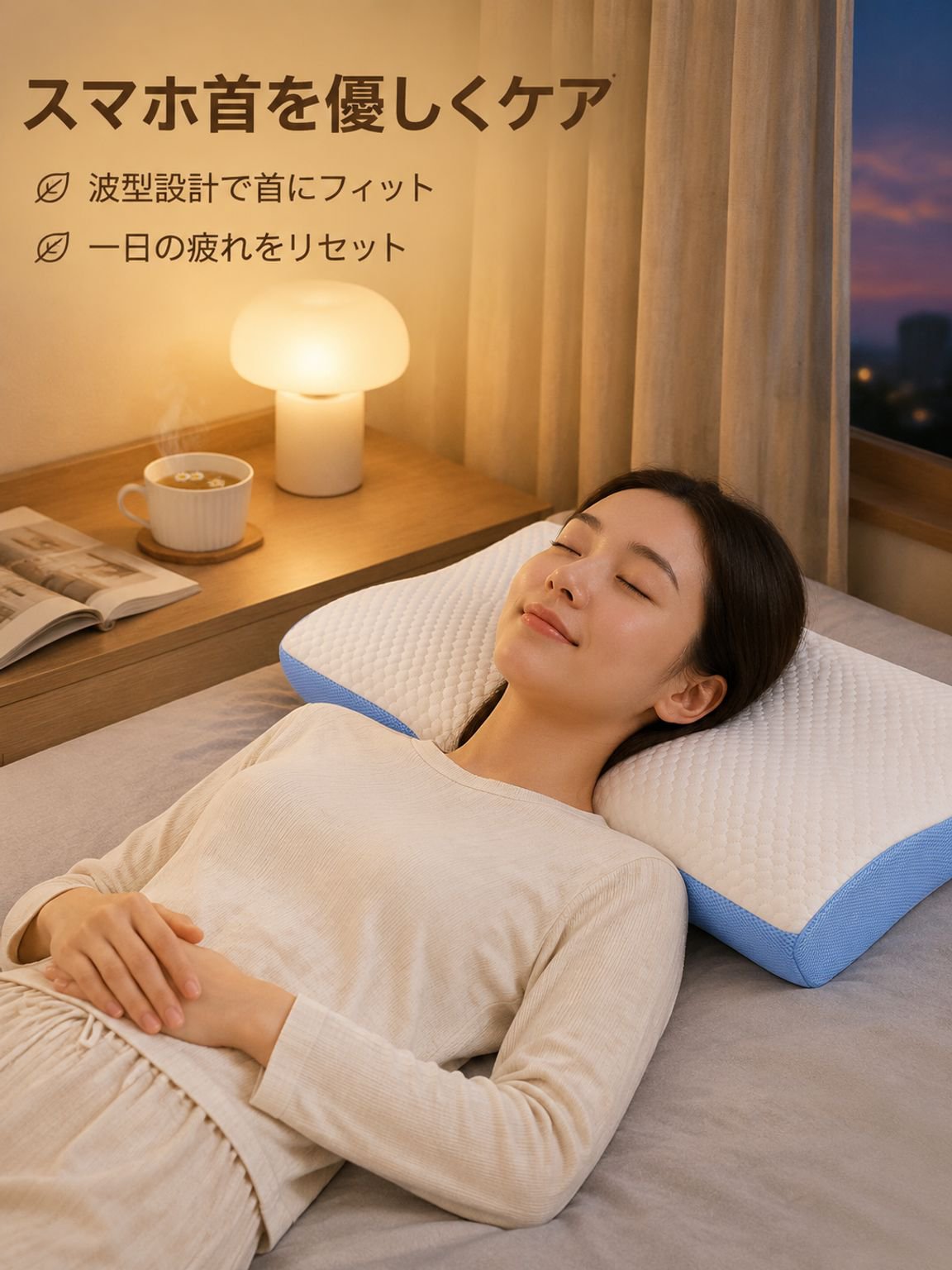 快適な低反発メモリーフォーム枕