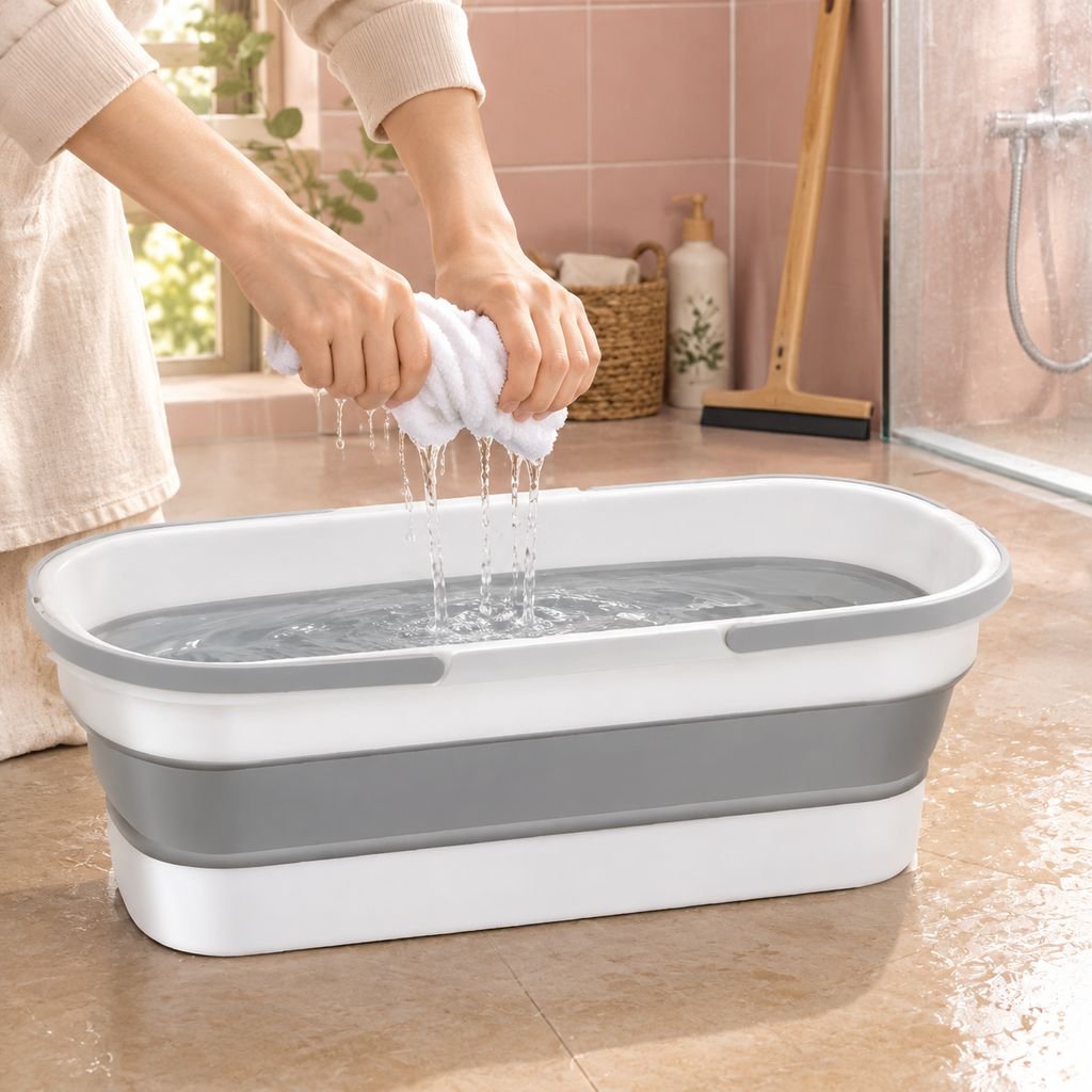 折りたたみモップバケツ 長方形モップバケツ しゃぶしゃぶ平モップ洗面器 大型モップバケツ 洗車バケツ
