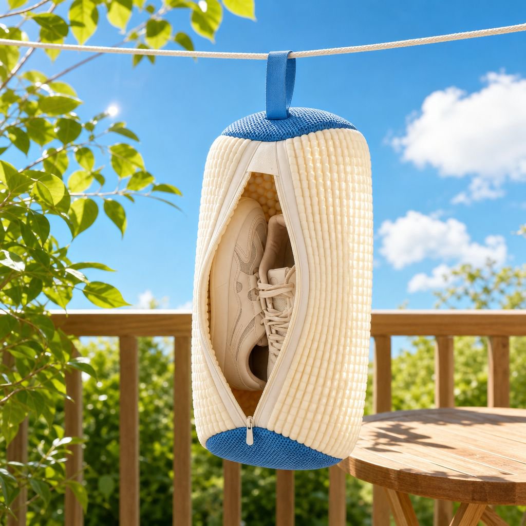 Step-by-step use of shoe cleaning bag and brush set