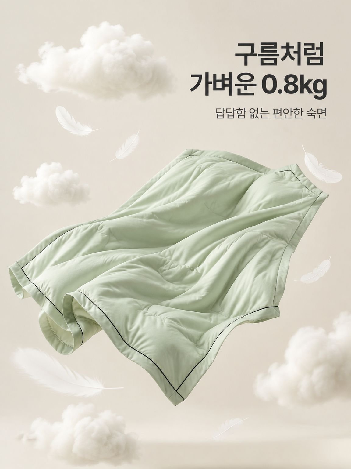 여름용 얇은 혼방 이불