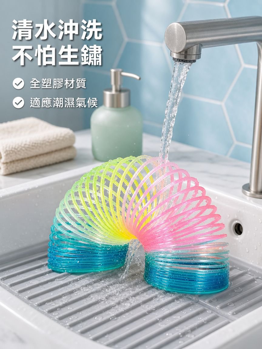 彩虹彈簧圈玩具