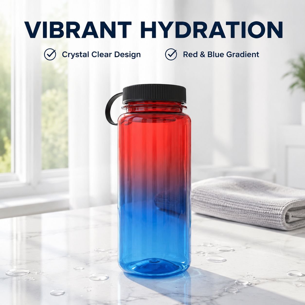 Tritan Plastic Sports Water Bottle