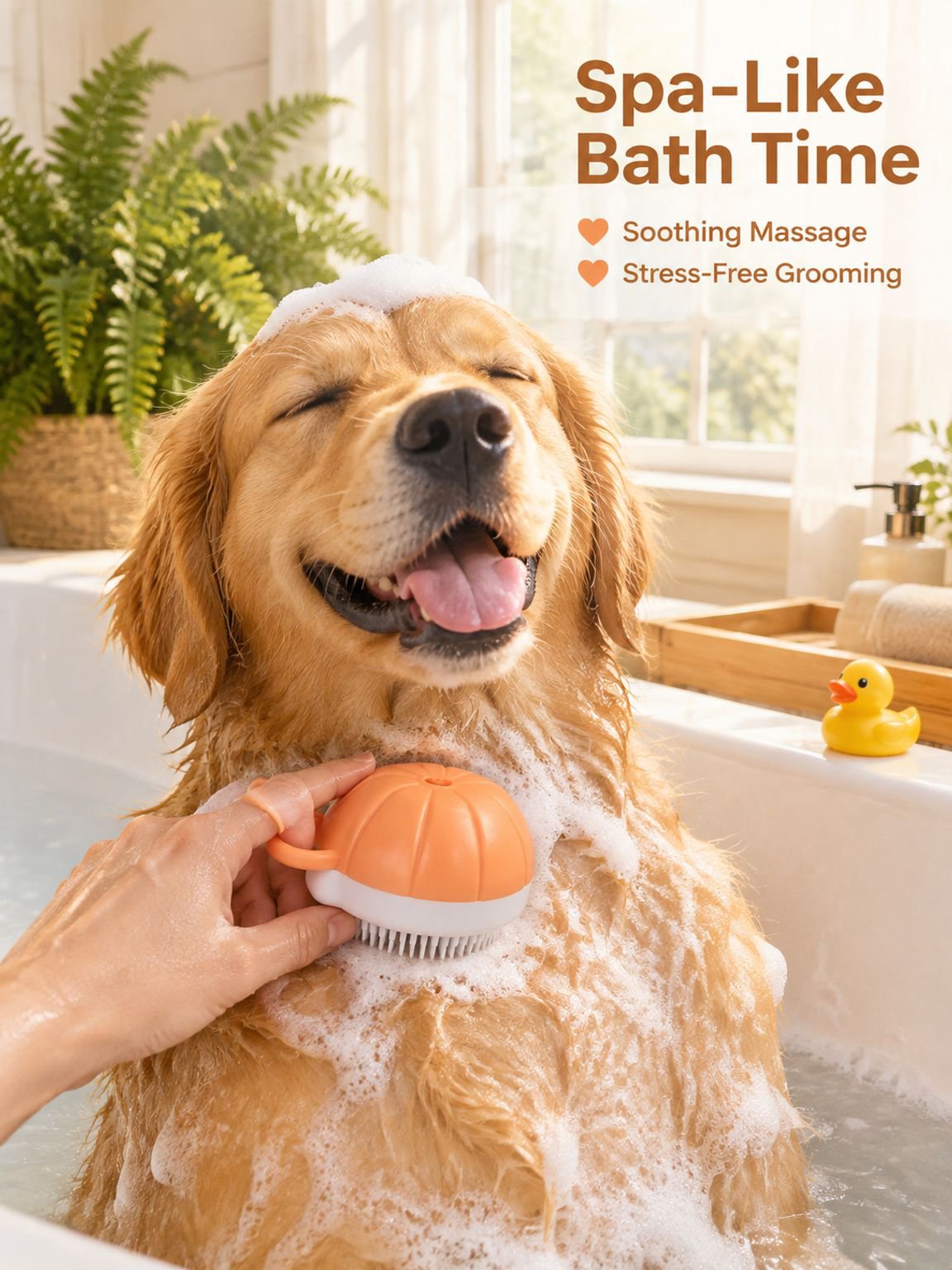 Dog and Cat Massage Cleaning Brush