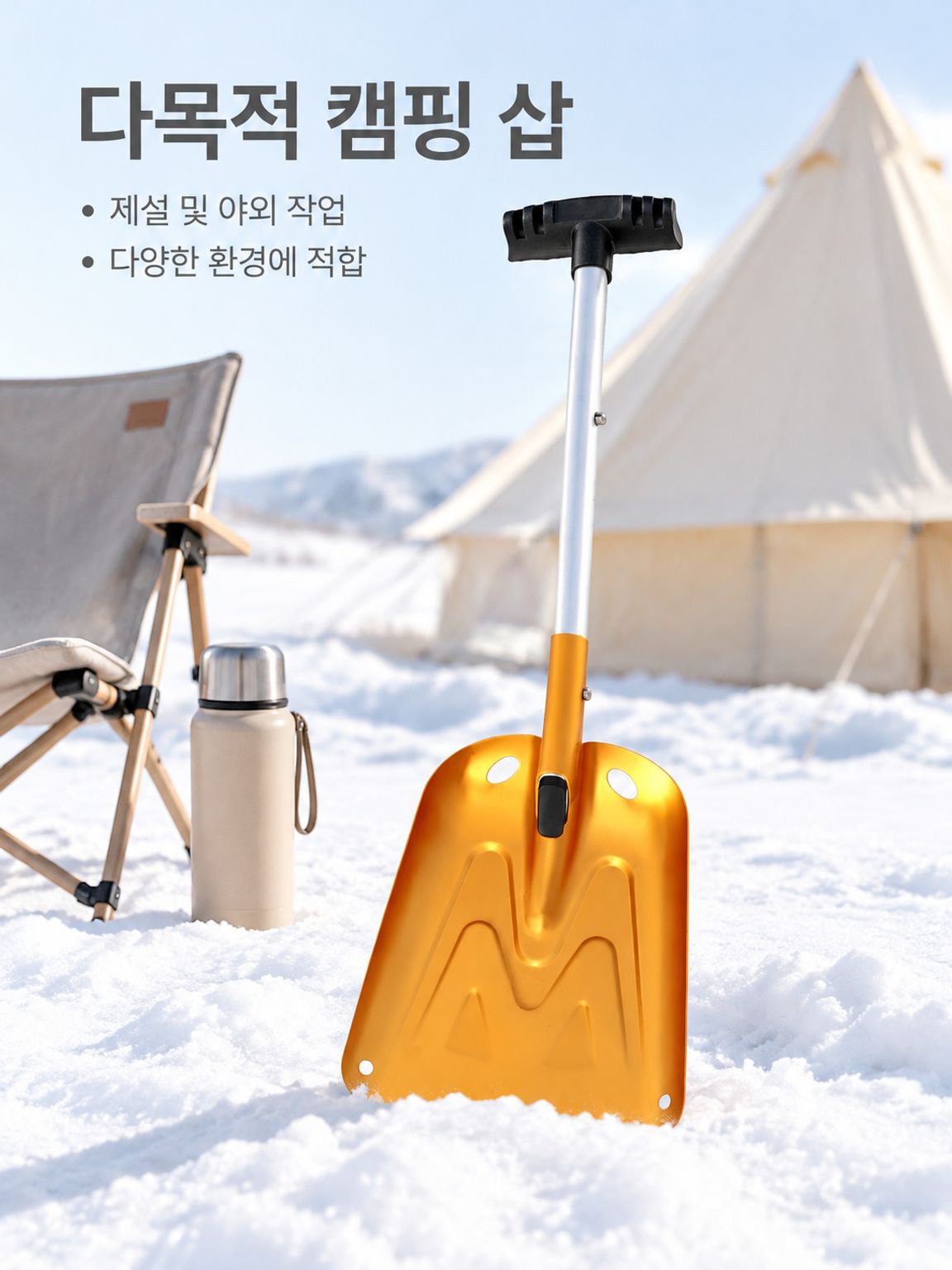 야외 접이식 확장 삽 알루미늄 합금 삽