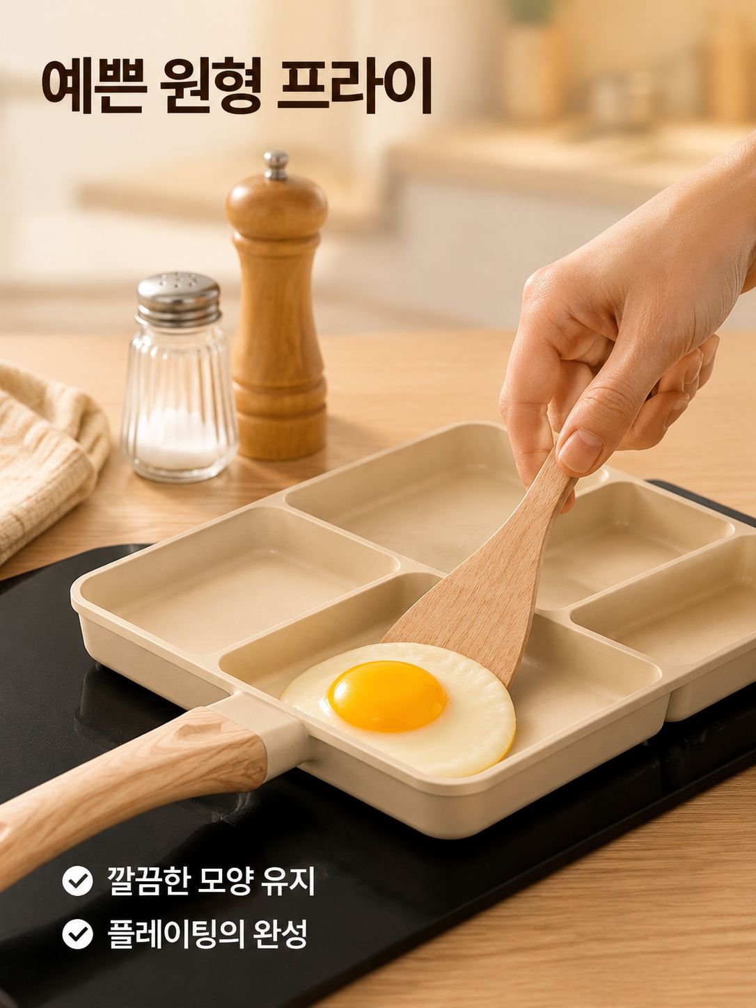 네구멍 오믈렛 조식 냄비