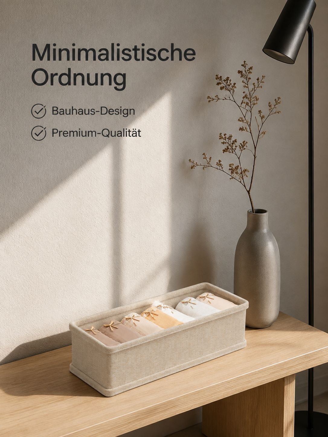 Aufbewahrungsbox für Unterwäsche und Socken im Kleiderschrank